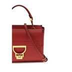 Coccinelle Red Calf Leather Bos Taurus Shoulder Bag Coccinelle