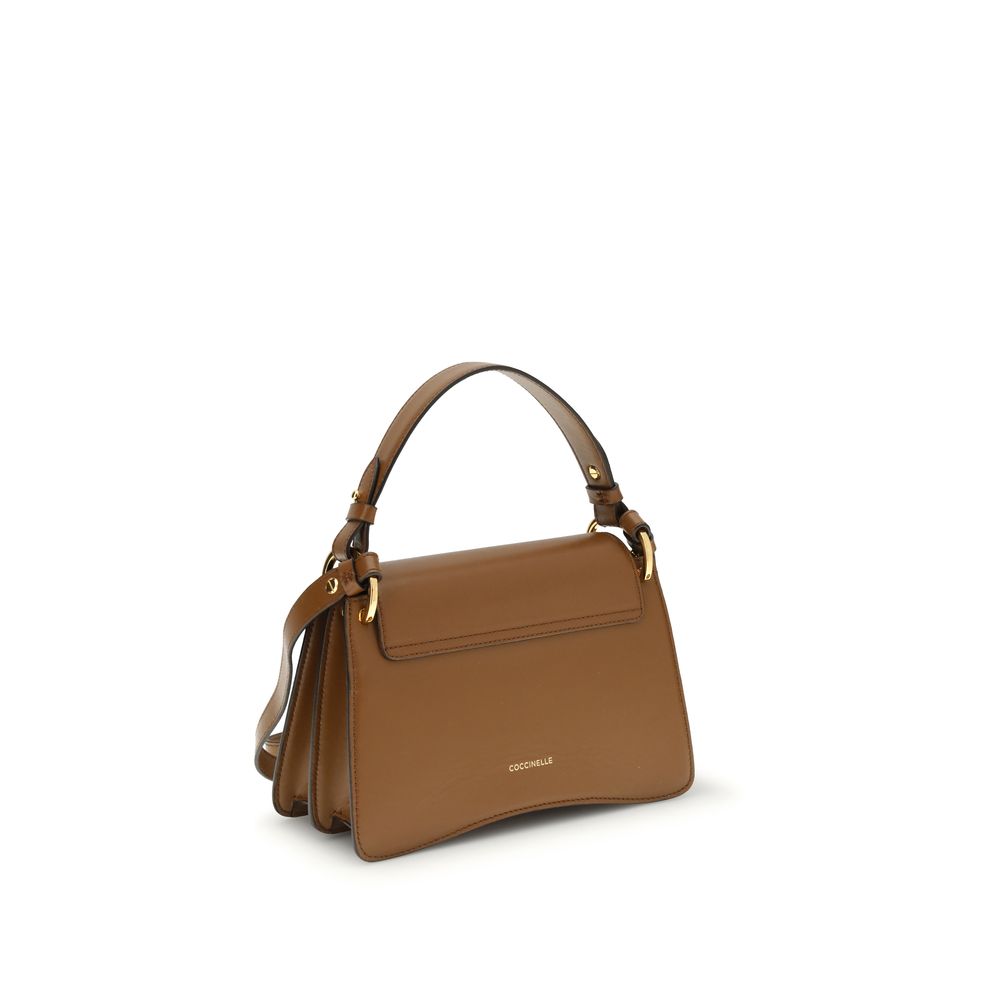 Coccinelle Brown Calf Leather Bos Taurus Handbag Coccinelle