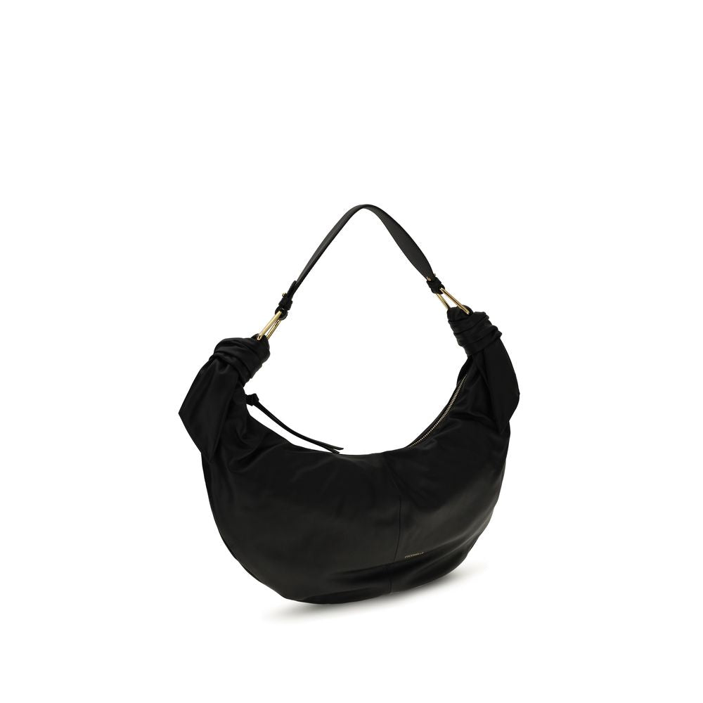 Coccinelle Black Calf Leather Bos Taurus Shoulder Bag Coccinelle