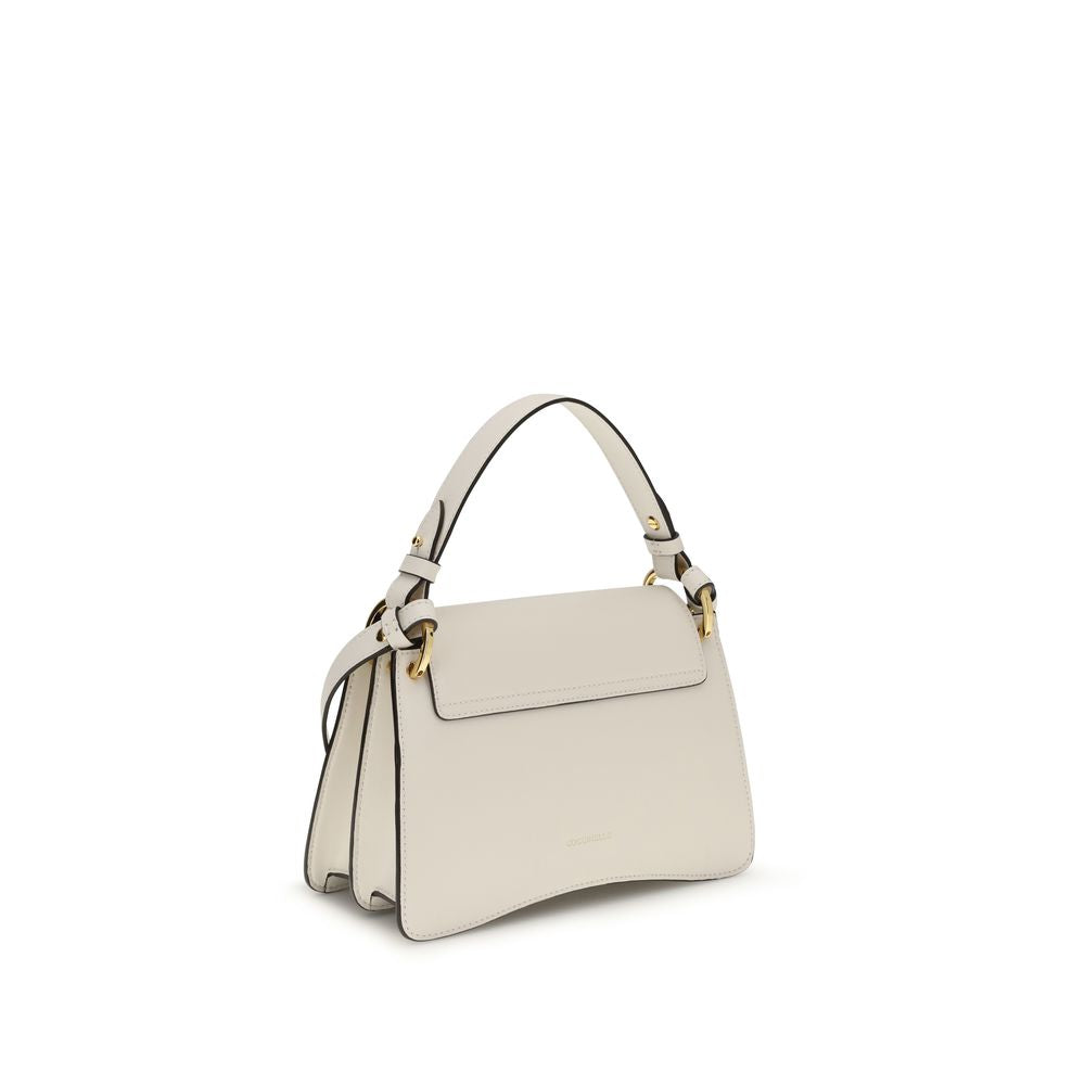 Coccinelle Cream Calf Leather Bos Taurus Handbag Coccinelle