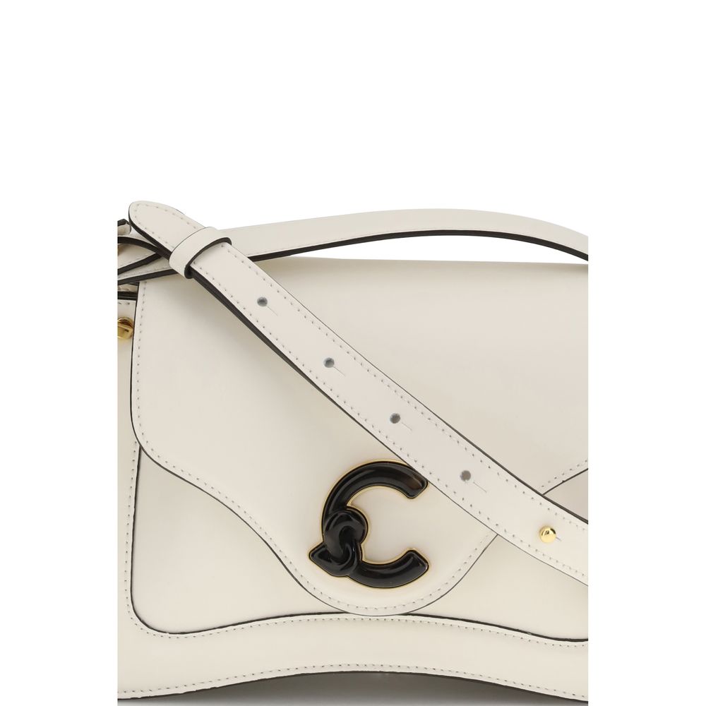 Coccinelle Cream Calf Leather Bos Taurus Handbag Coccinelle