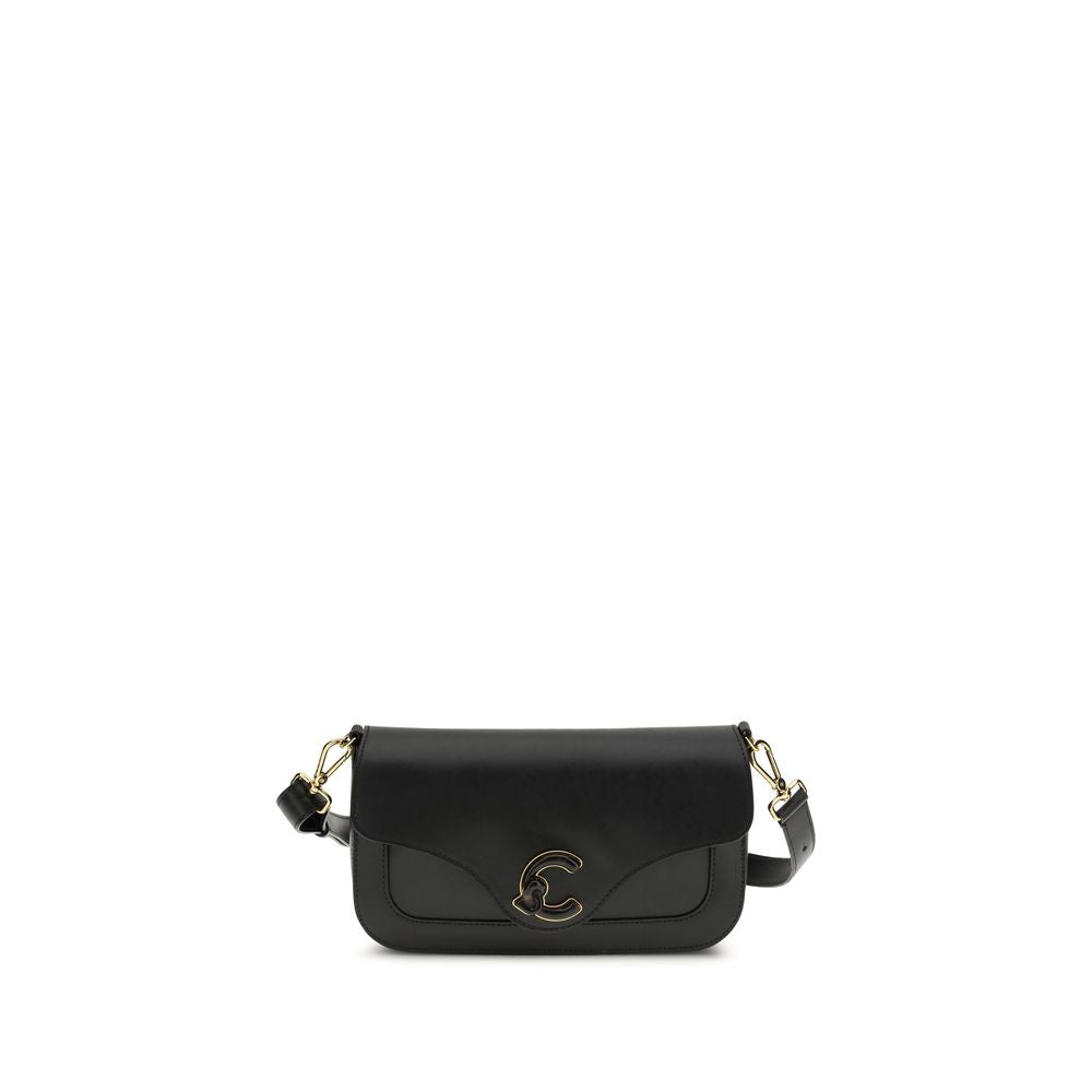 Coccinelle Black Calf Leather Bos Taurus Shoulder Bag Coccinelle