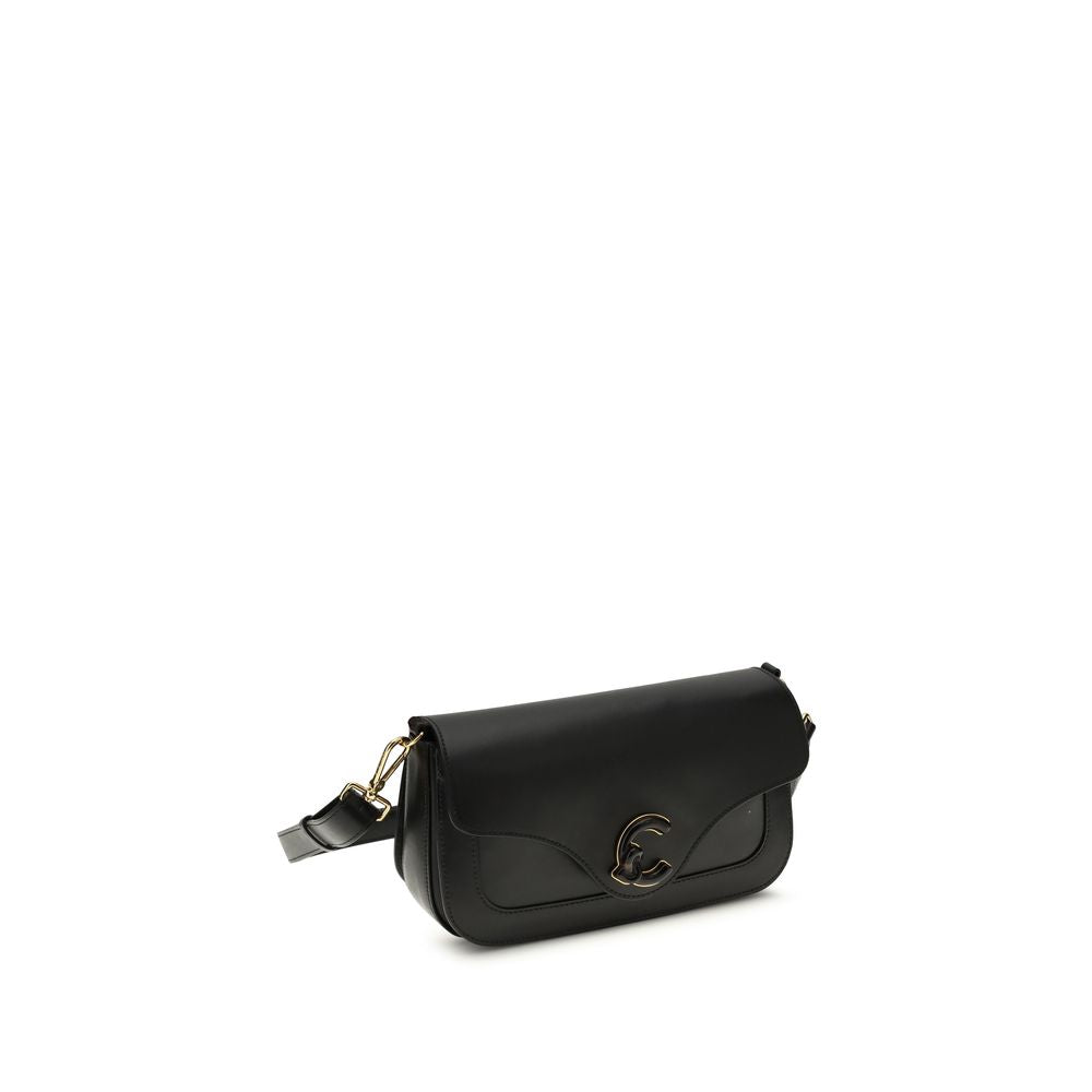 Coccinelle Black Calf Leather Bos Taurus Shoulder Bag Coccinelle