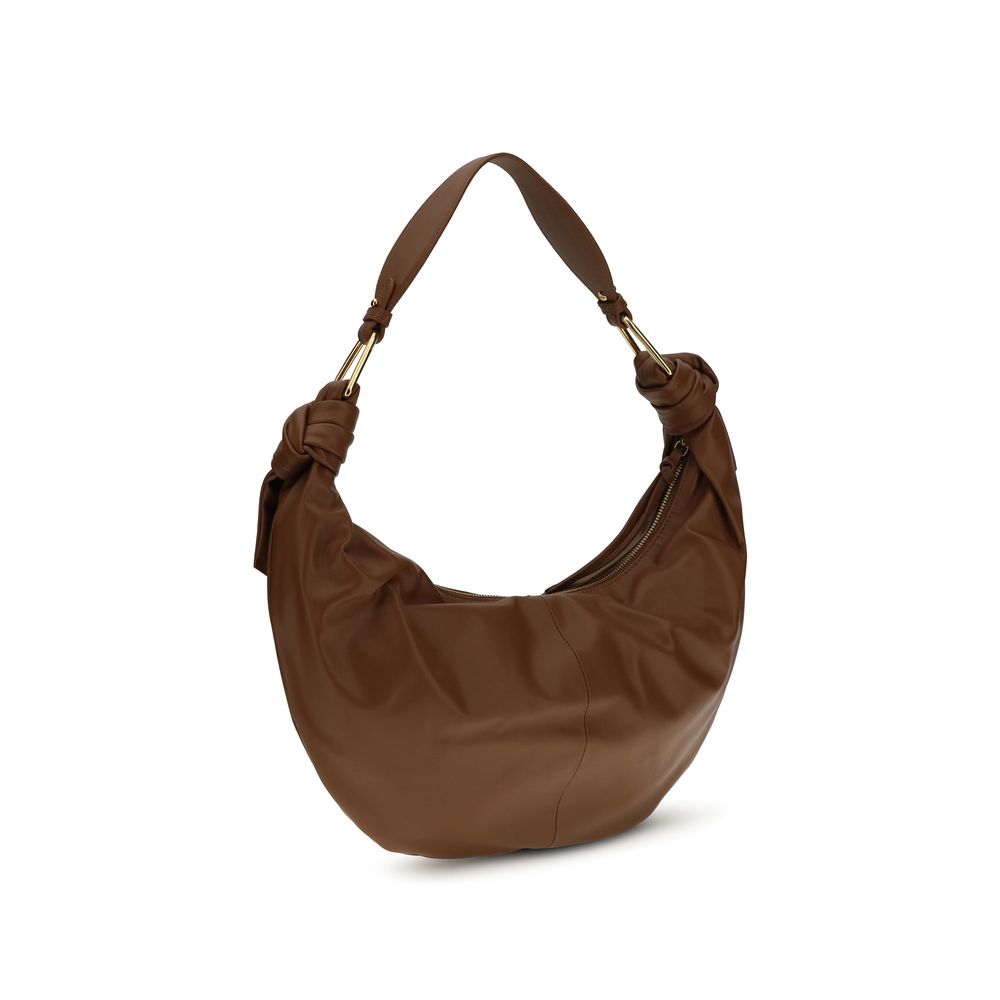 Coccinelle Brown Calf Leather Bos Taurus Shoulder Bag Coccinelle