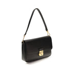 Coccinelle Black Calf Leather Bos Taurus Shoulder Bag Coccinelle