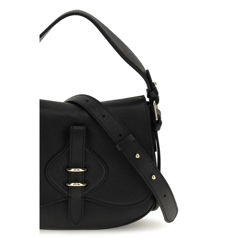 Coccinelle Black Calf Leather Bos Taurus Handbag Coccinelle