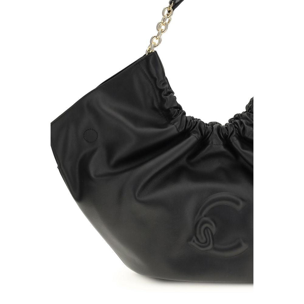 Coccinelle Black Calf Leather Bos Taurus Shoulder Bag Coccinelle