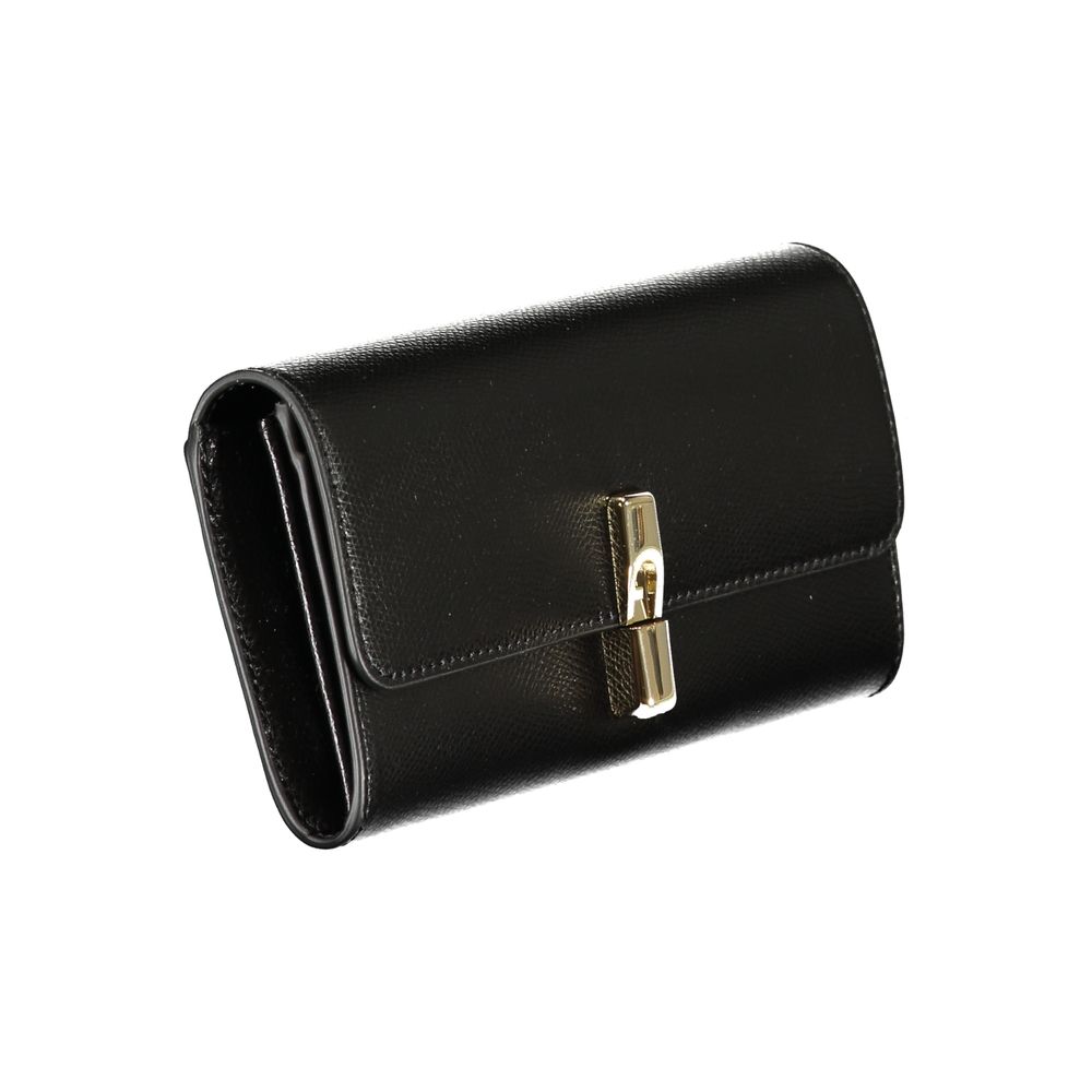 Furla Black Leather Women Wallet Furla