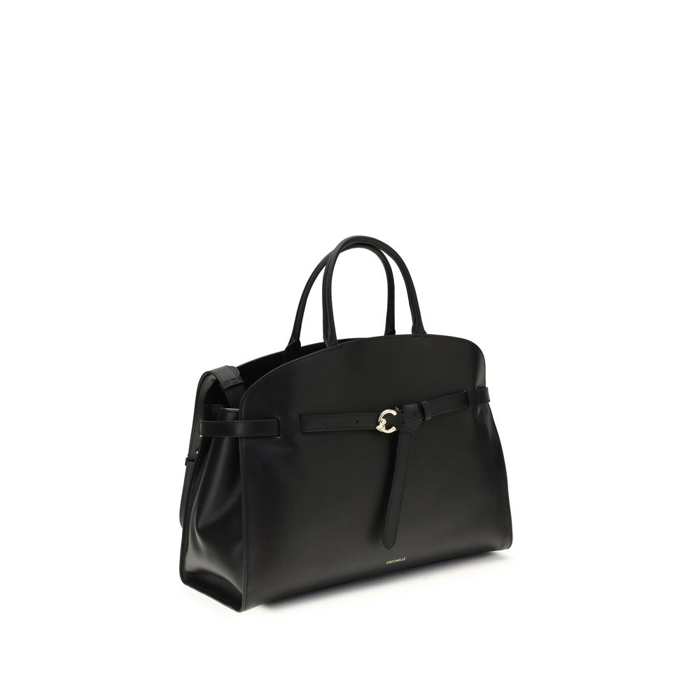 Coccinelle Black Calf Leather Bos Taurus Handbag Coccinelle