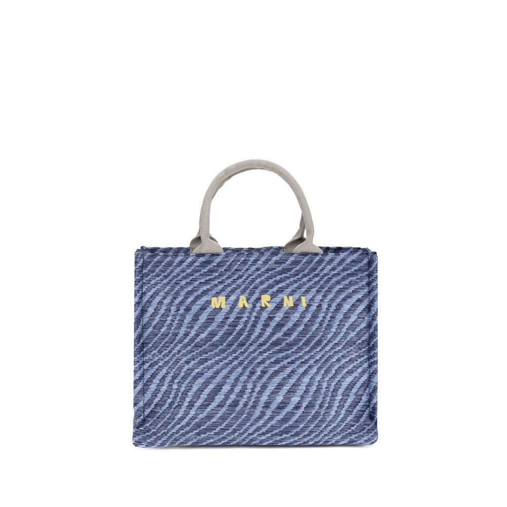Marni Blue Fabric Shoulder Bag Marni