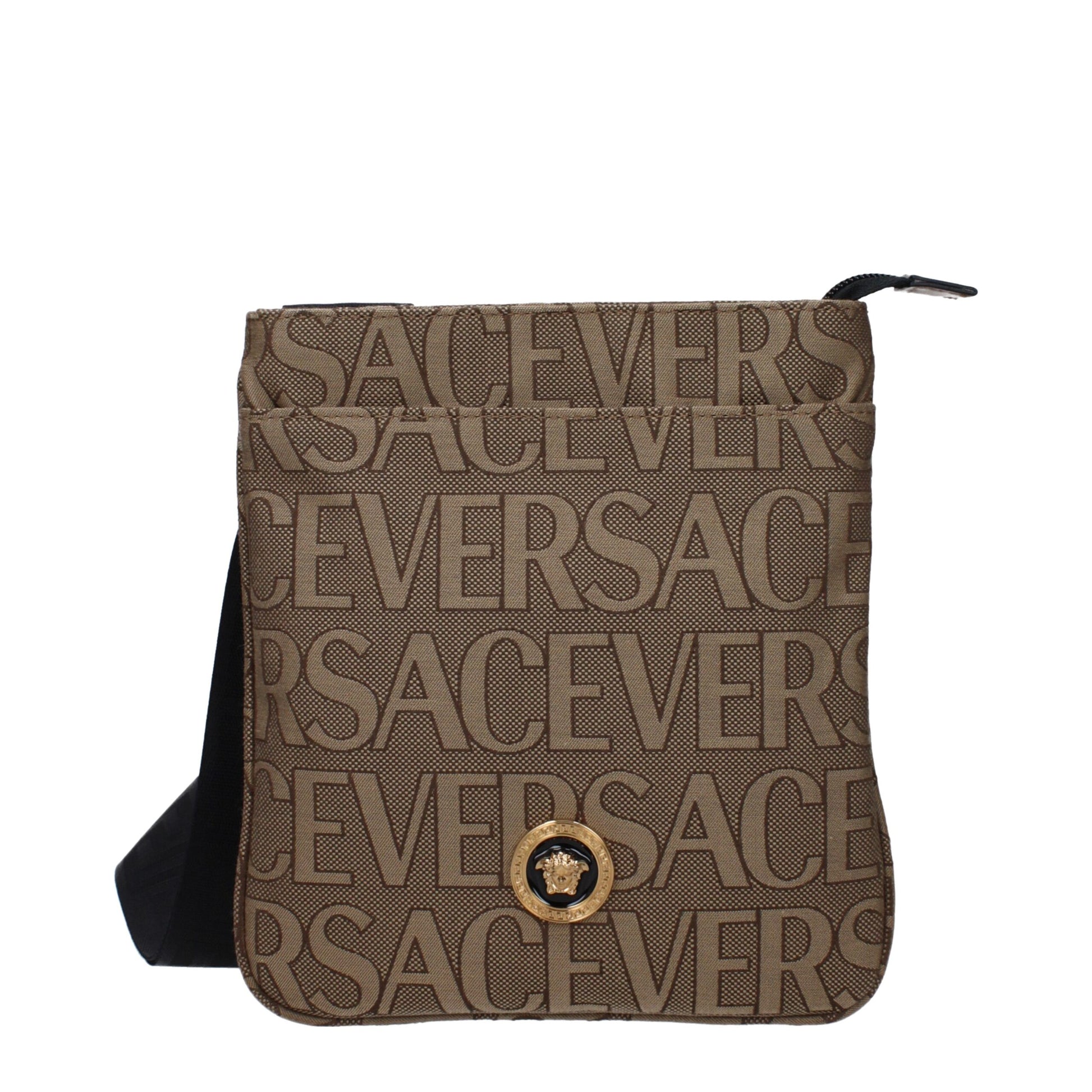 Versace crossbodytas in beige stof Versace