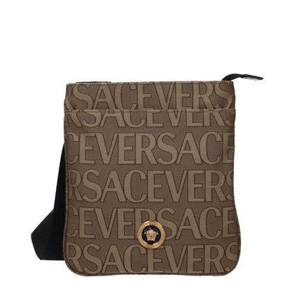 Versace crossbodytas in beige stof Versace