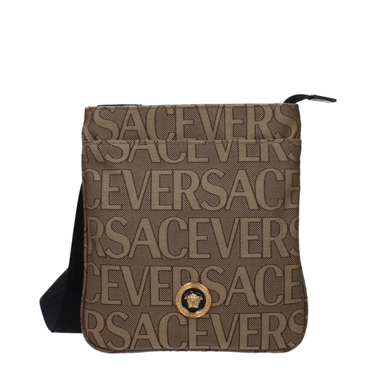 Versace crossbodytas in beige stof Versace
