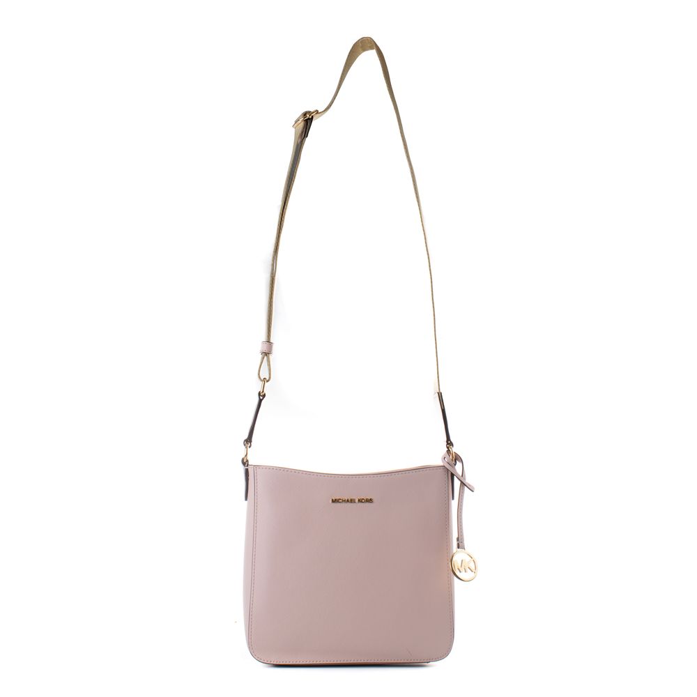 Michael Kors canvas shoulder bag in pink tones