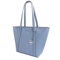 Michael Kors handtas van blauw canvas