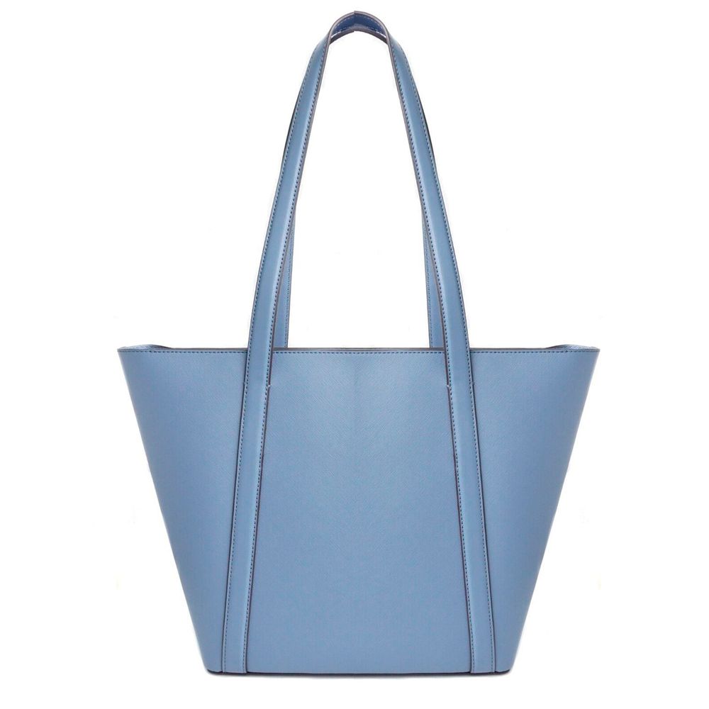 Michael Kors handtas van blauw canvas