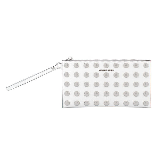 Michael Kors White Leather Clutch Bag Michael Kors