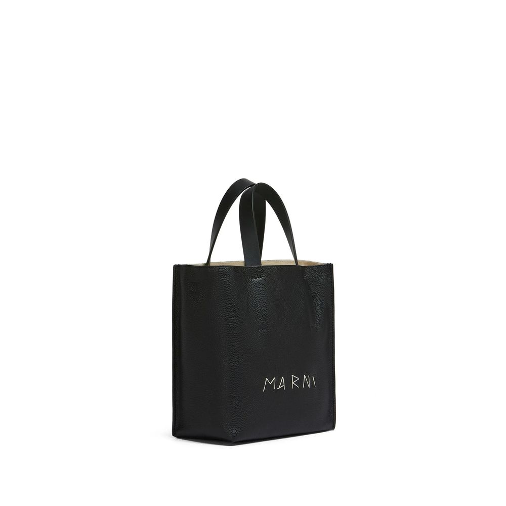 Marni Black Calfskin Tote Bag Marni