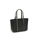 Valentino Garavani Black Calf Leather Bos Taurus Shoulder Bag Valentino Garavani