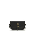 Valentino Garavani Black Calf Leather Bos Taurus Shoulder Bag Valentino Garavani
