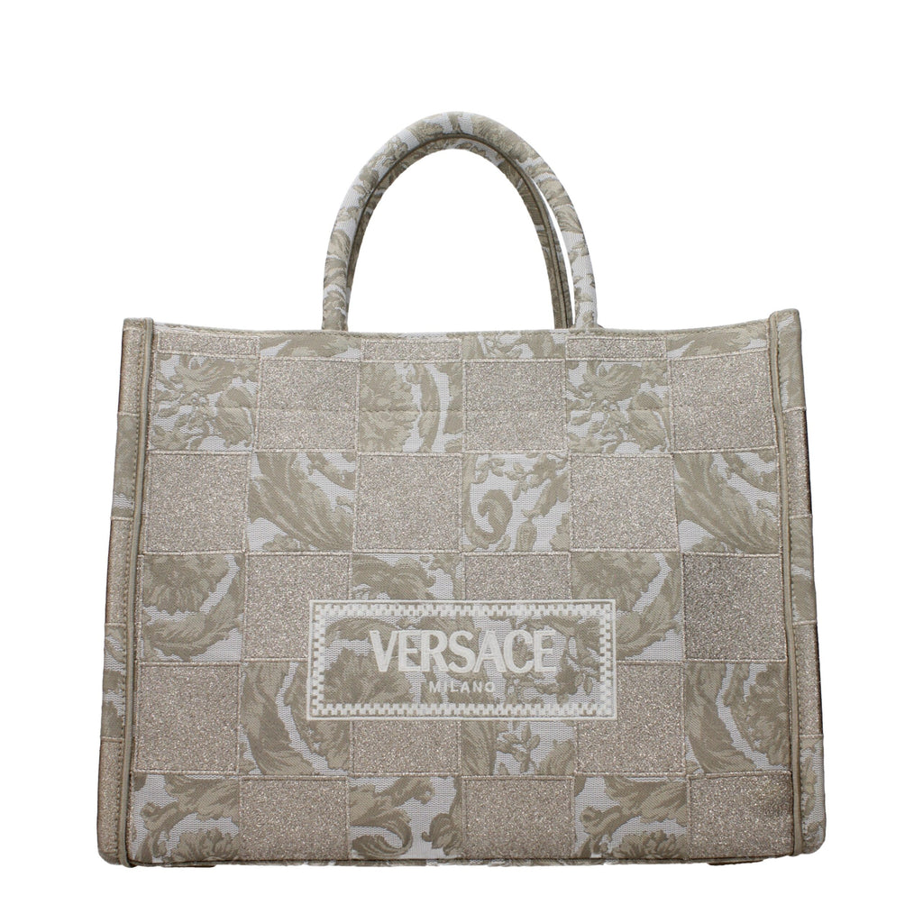 Versace handtas in beige stof