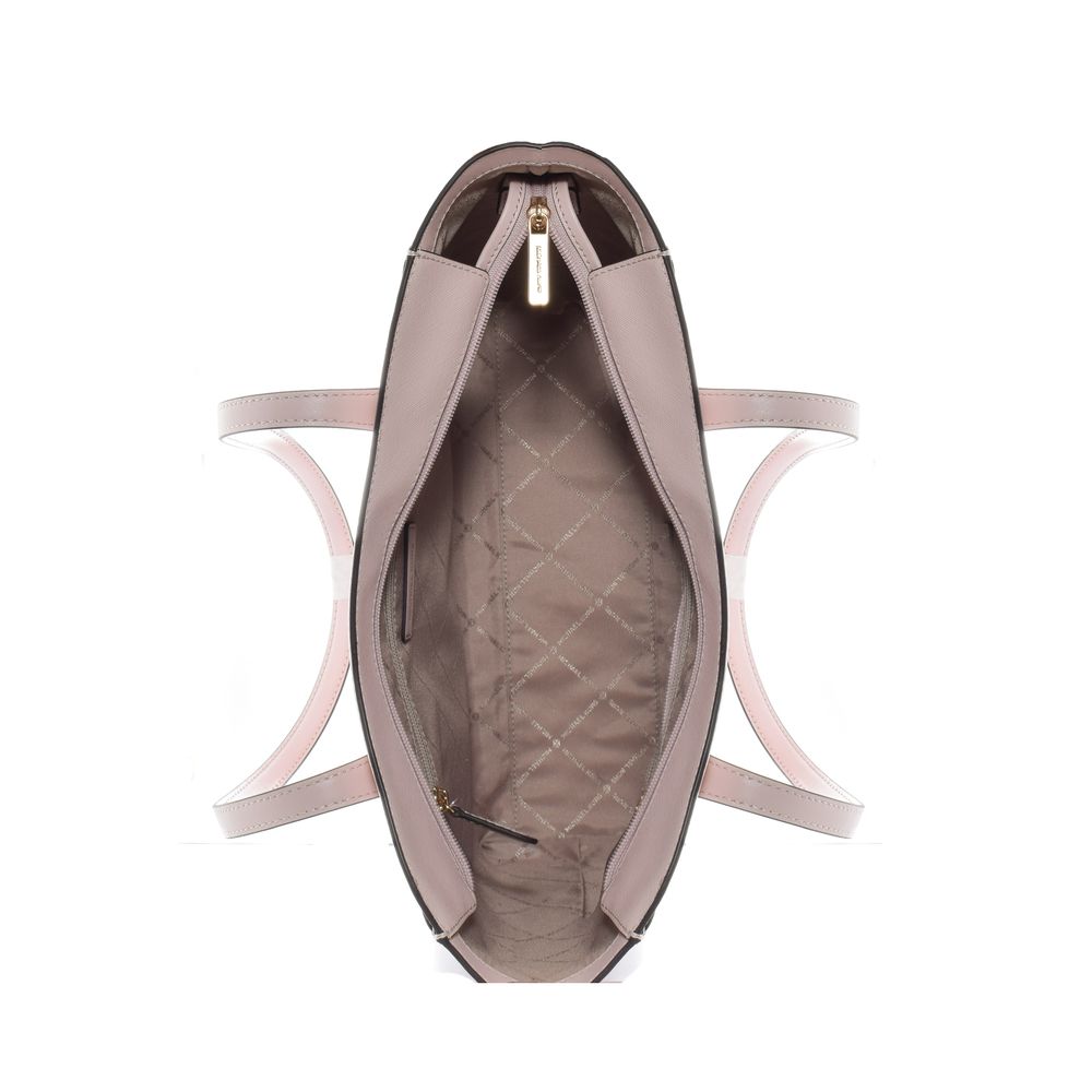 Michael Kors pink canvas shopper