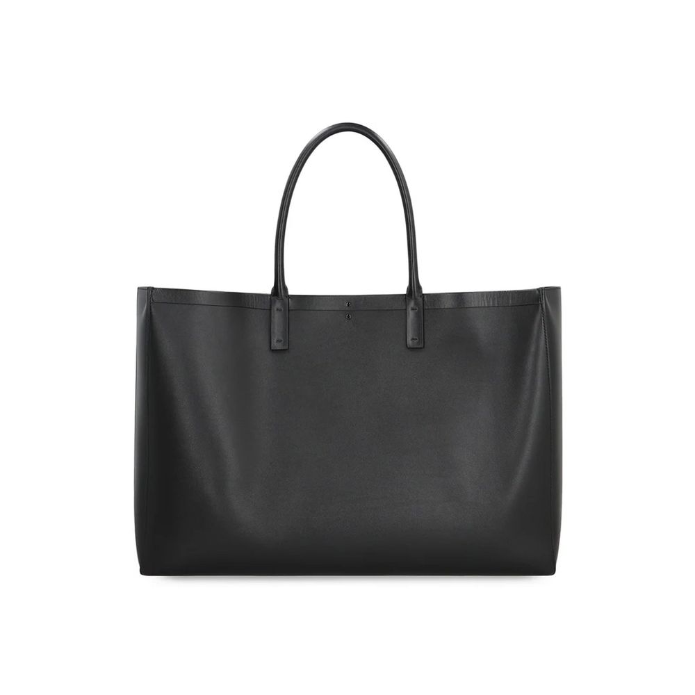 Valentino Garavani Black Calfskin Tote Bag Valentino Garavani