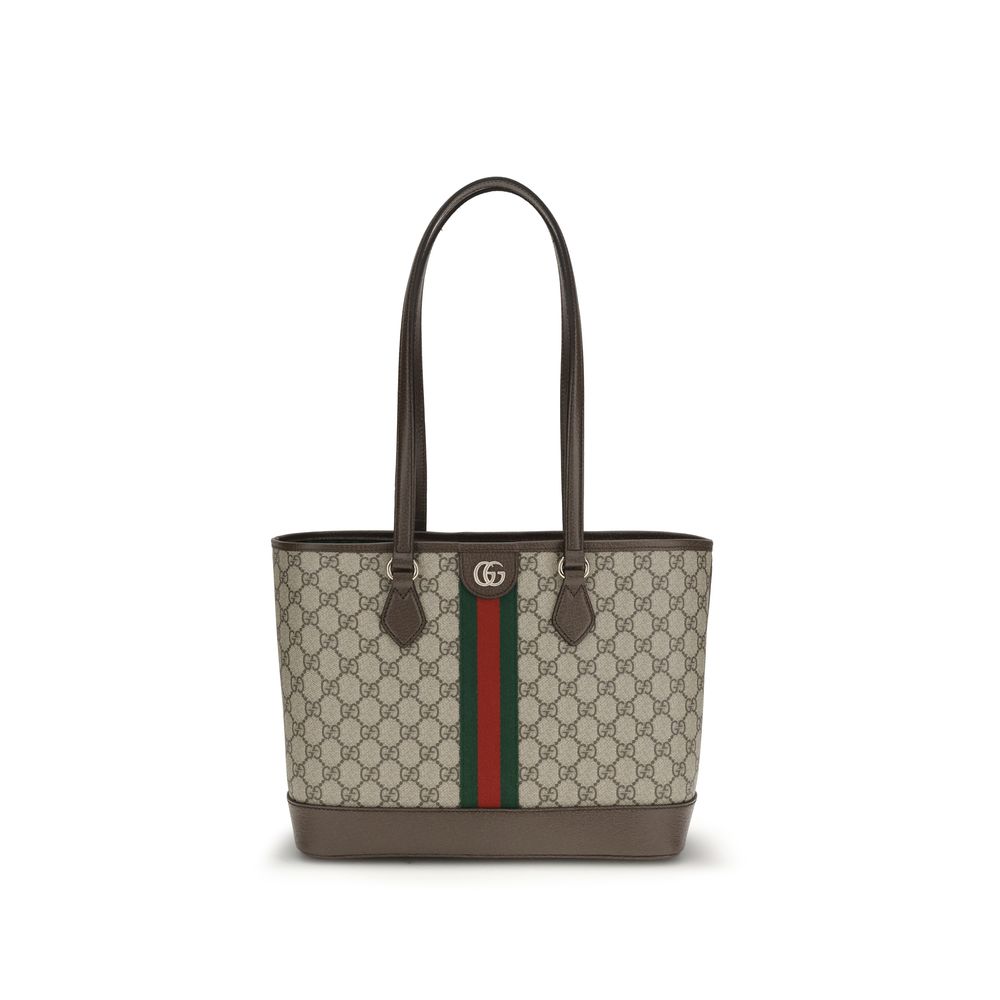 Gucci Ophidia handtas van beige katoen