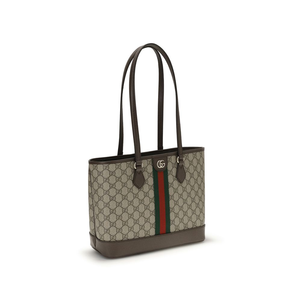 Gucci Ophidia handtas van beige katoen