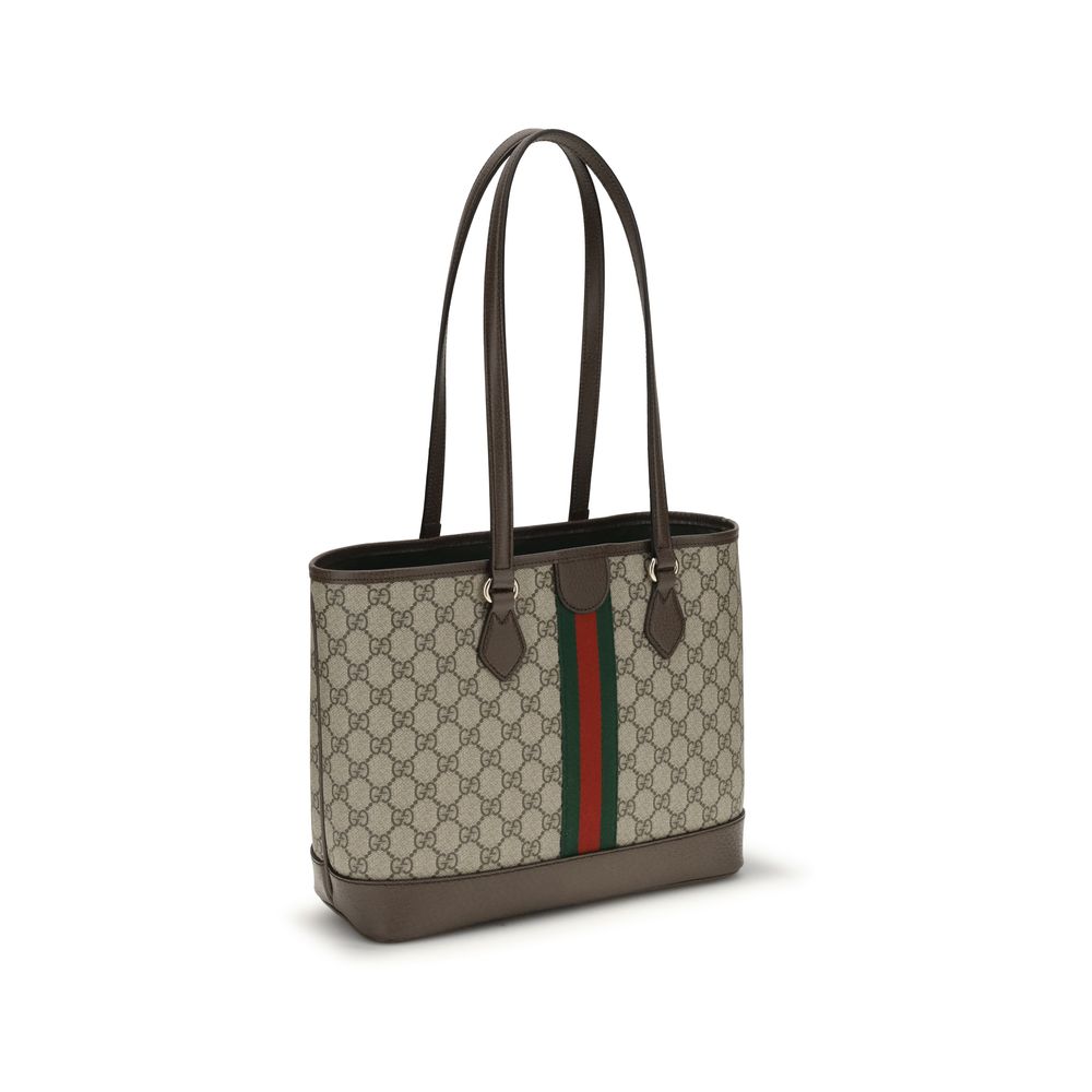Gucci Ophidia handtas van beige katoen