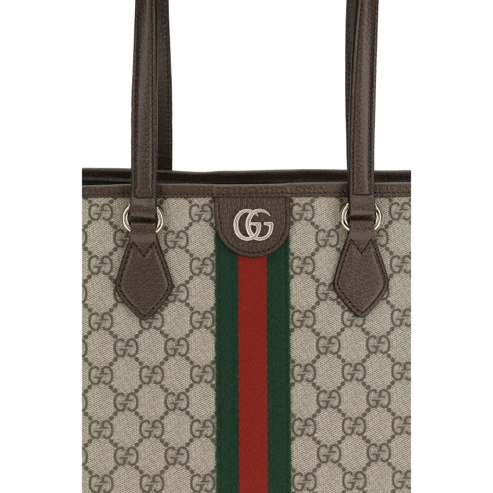 Gucci Ophidia handtas van beige katoen