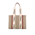 Chloé tote bag van beige linnen
