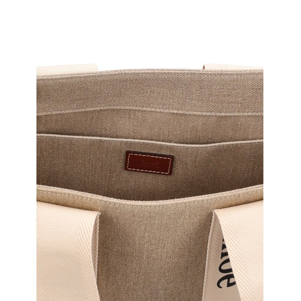 Chloé tote bag van beige linnen Chloé