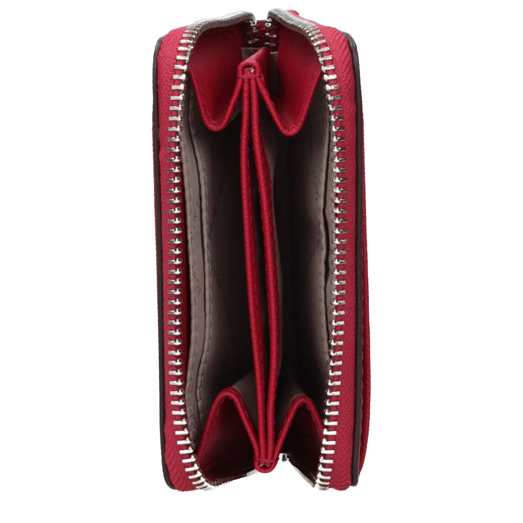 Michael Kors kaarthouder in rood leer Michael Kors