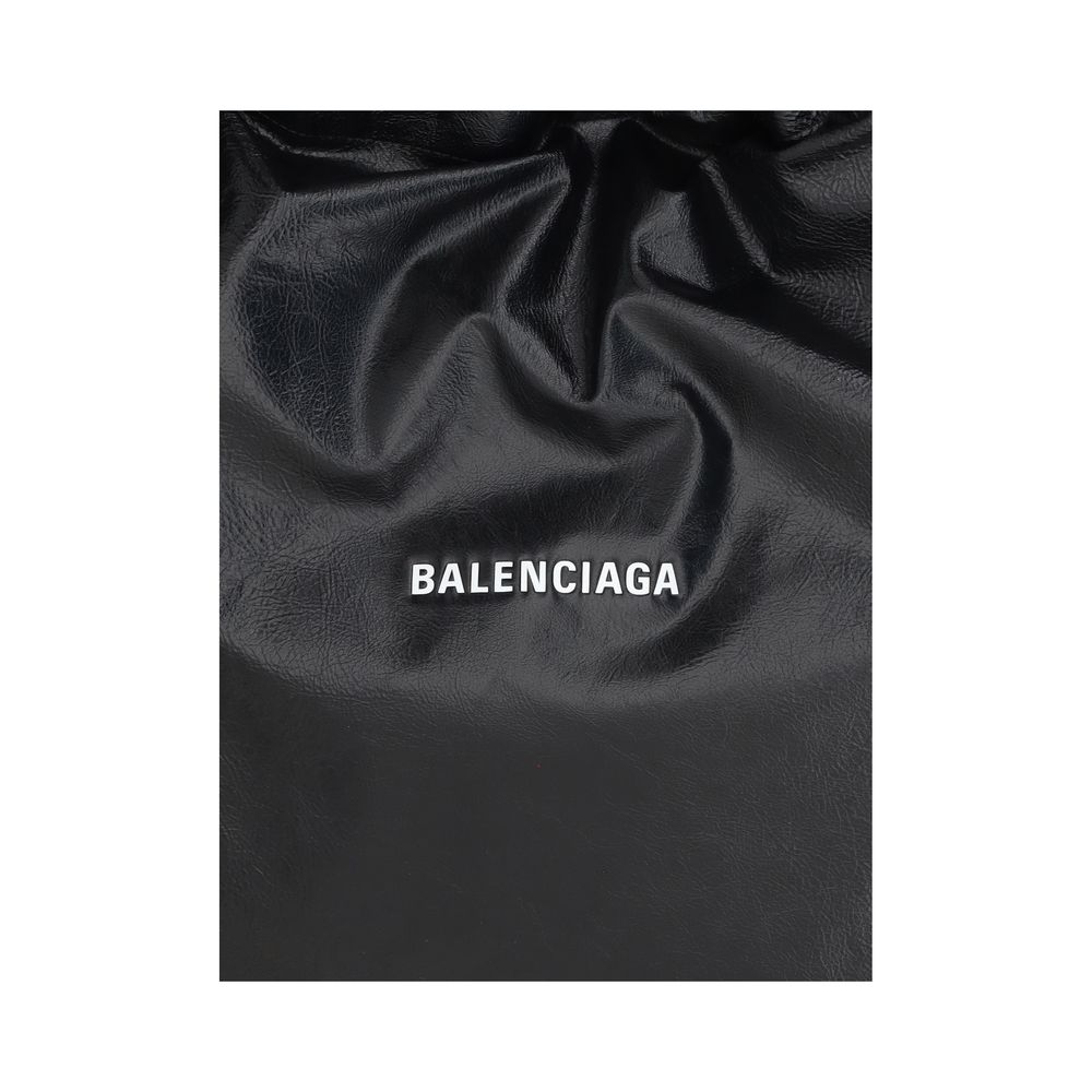 Balenciaga schoudertas van zwart lamsleer