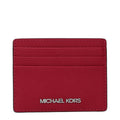 Michael Kors kaarthouder in rood leer Michael Kors