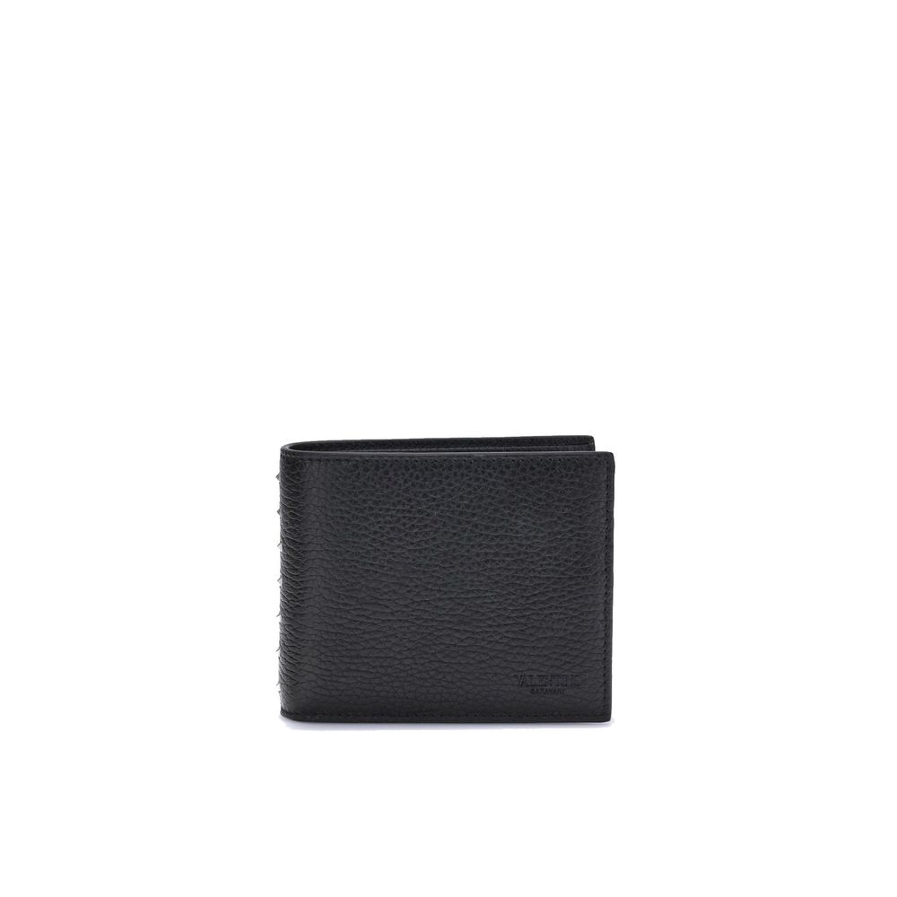 Valentino Garavani Black Leather Wallet Valentino Garavani