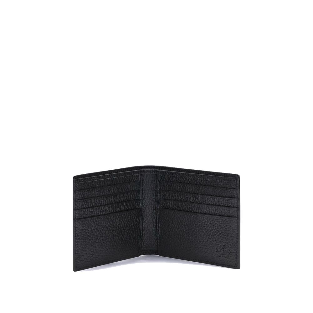 Valentino Garavani Black Leather Wallet Valentino Garavani