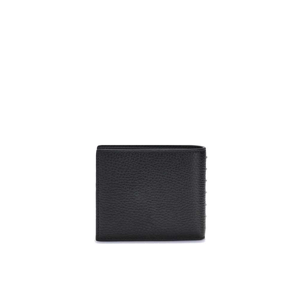 Valentino Garavani Black Leather Wallet Valentino Garavani