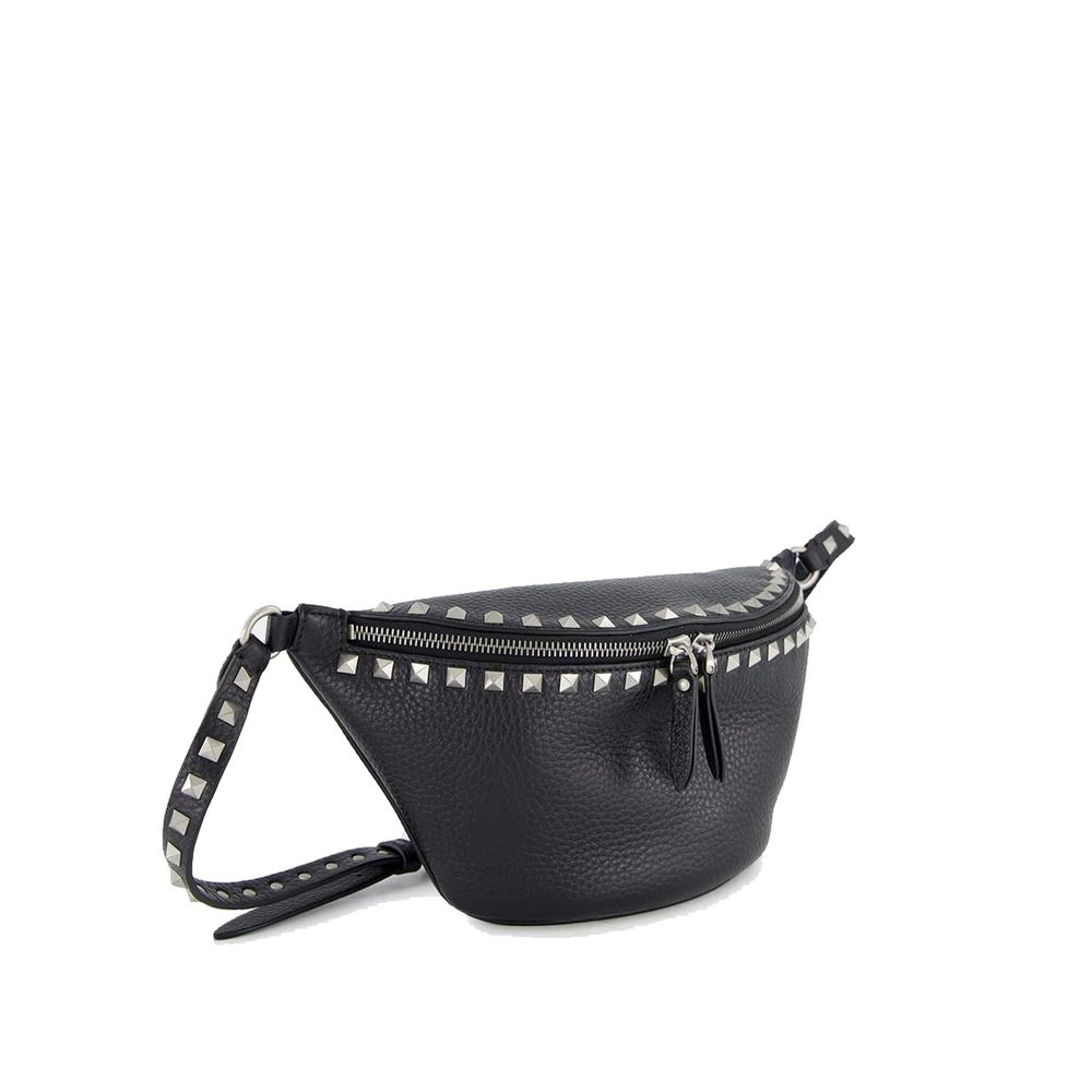 Valentino Garavani Black Calfskin Belt Bag Valentino Garavani