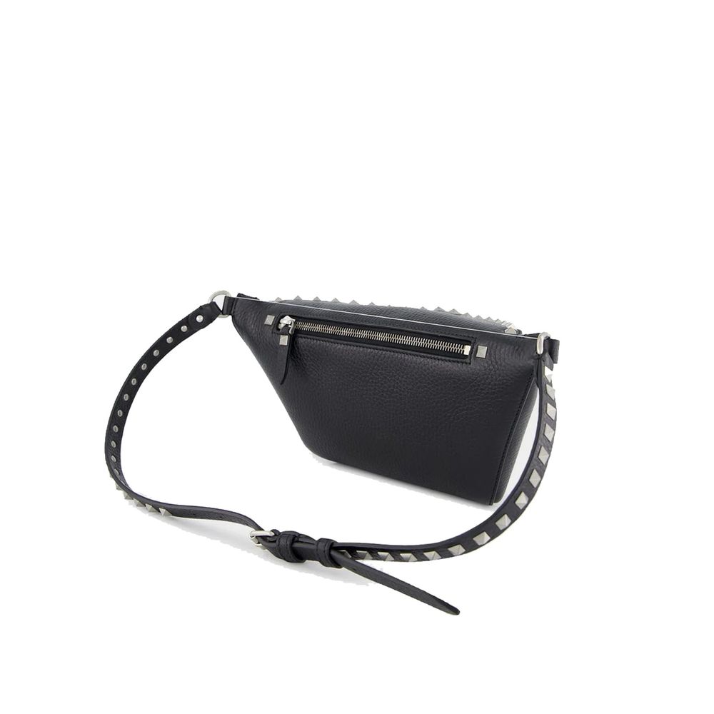 Valentino Garavani Black Calfskin Belt Bag Valentino Garavani