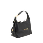Versace Black Calf Leather Bos Taurus Handbag Versace