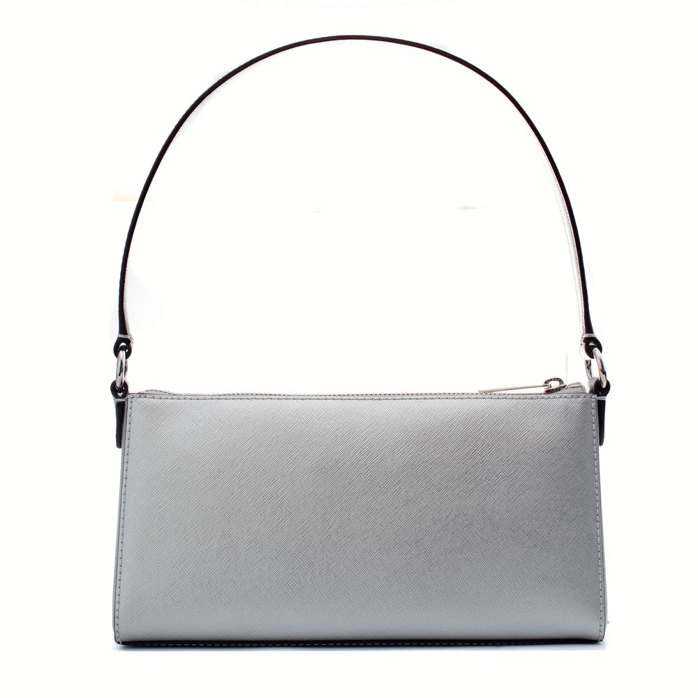 Michael Kors Vincent shoulder bag in silver-colored leather