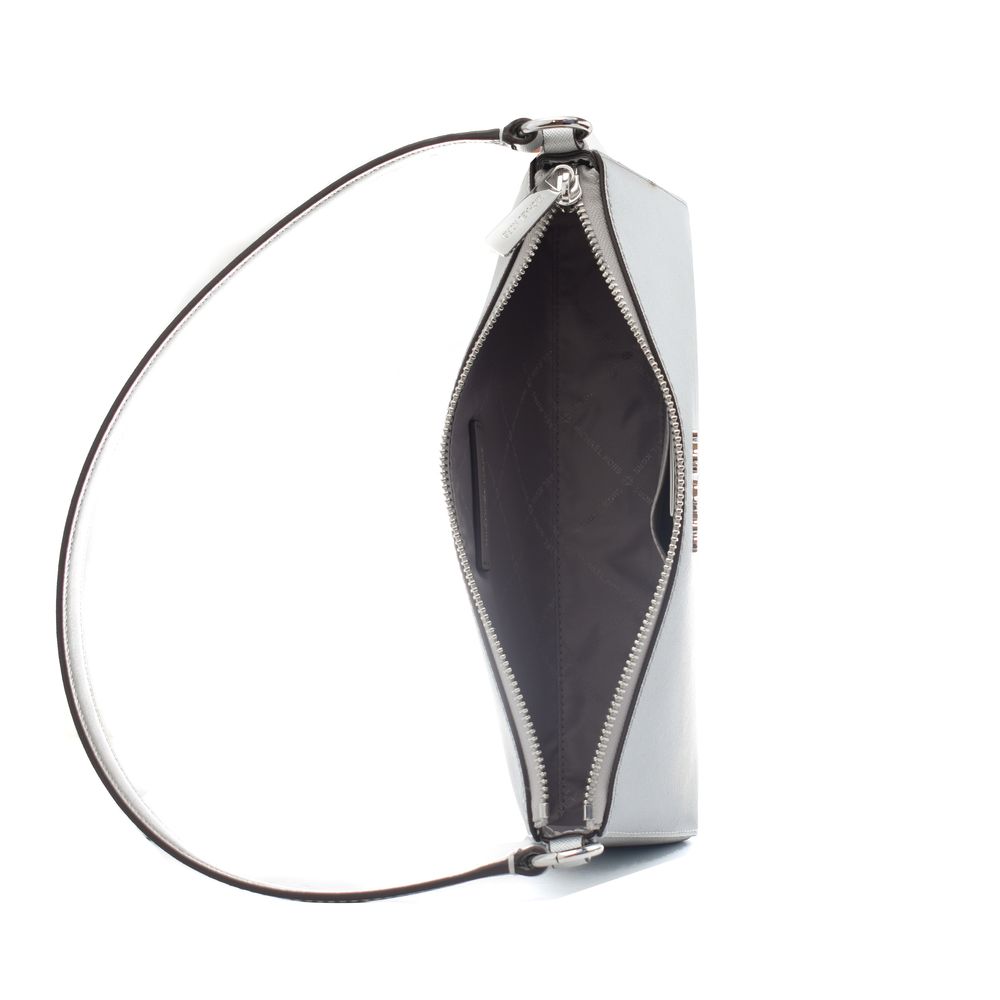 Michael Kors Vincent shoulder bag in silver-colored leather
