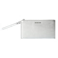 Michael Kors Jet Set Travel clutch in grijs leer