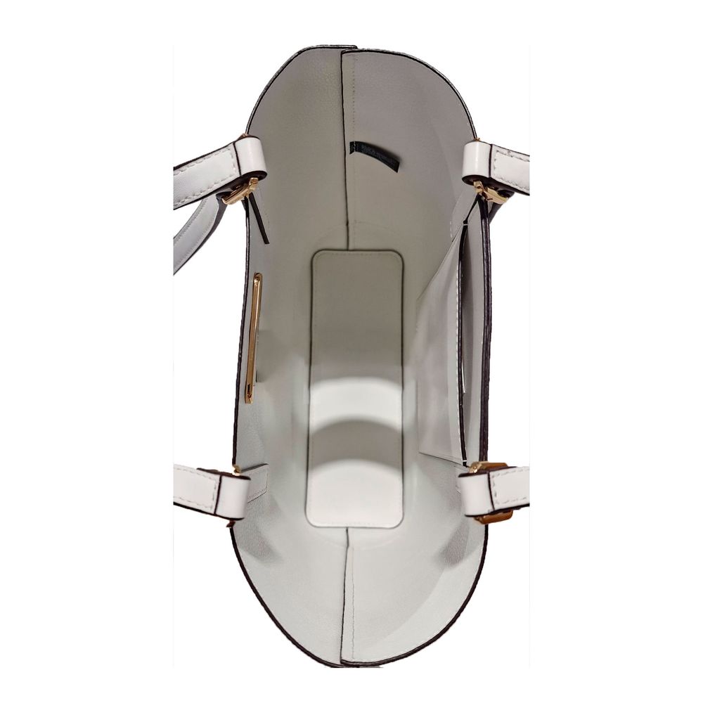 Michael Kors Kelli draagtas in wit leer