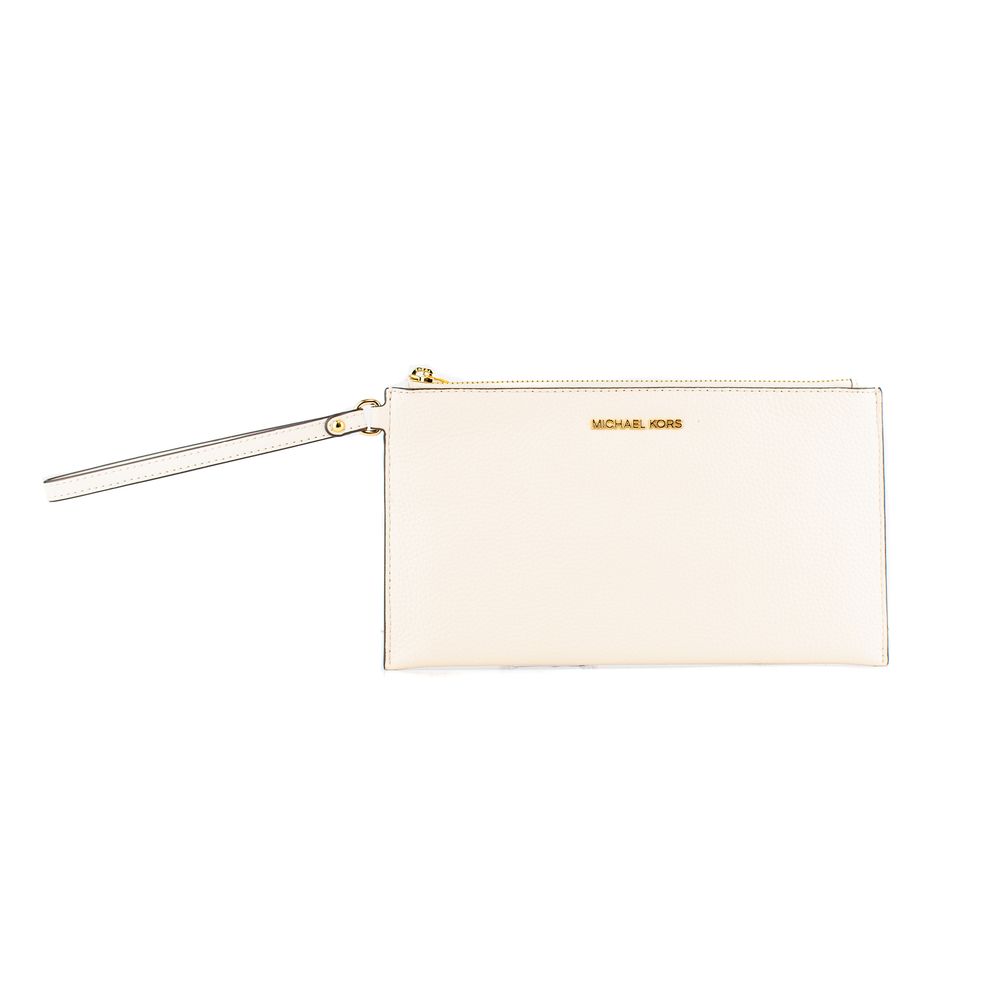Michael Kors clutch van beige leer