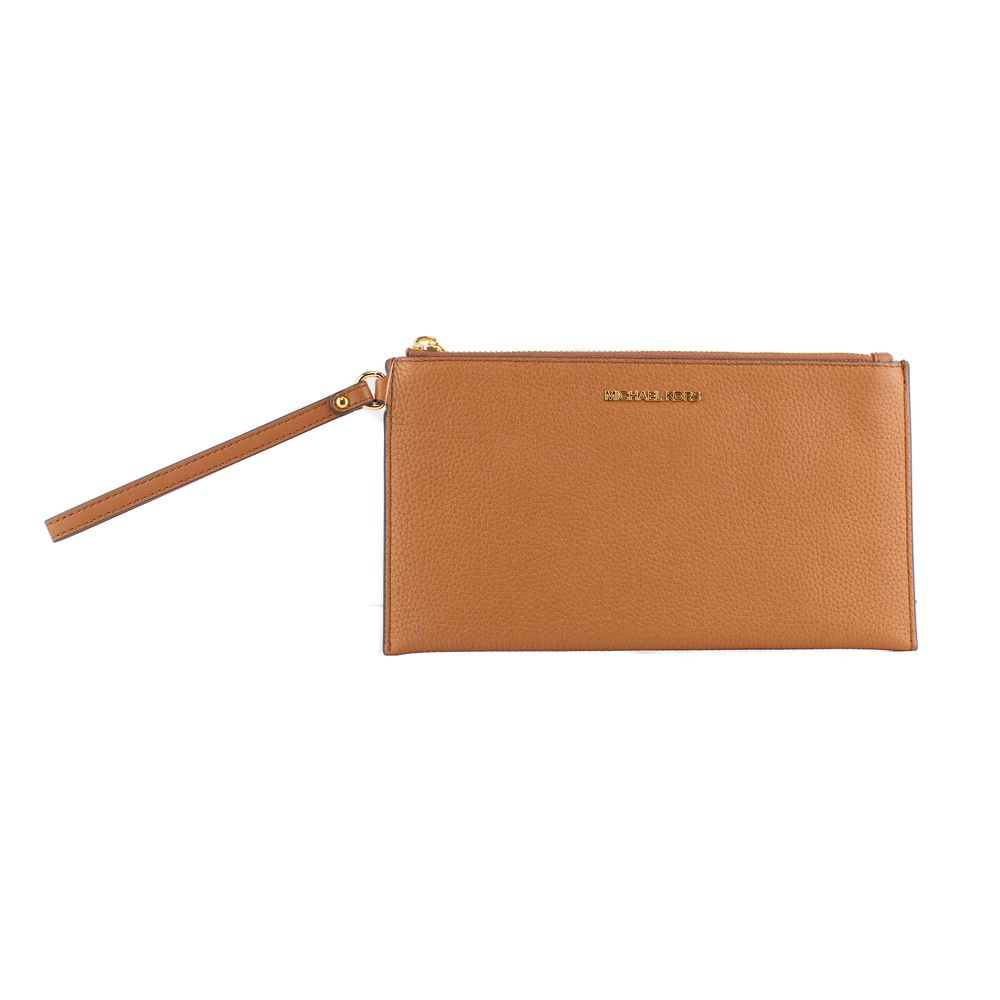 Michael Kors clutch van bruin leer