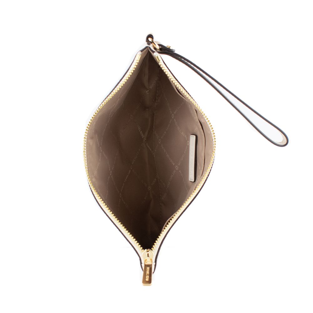 Michael Kors clutch van beige leer