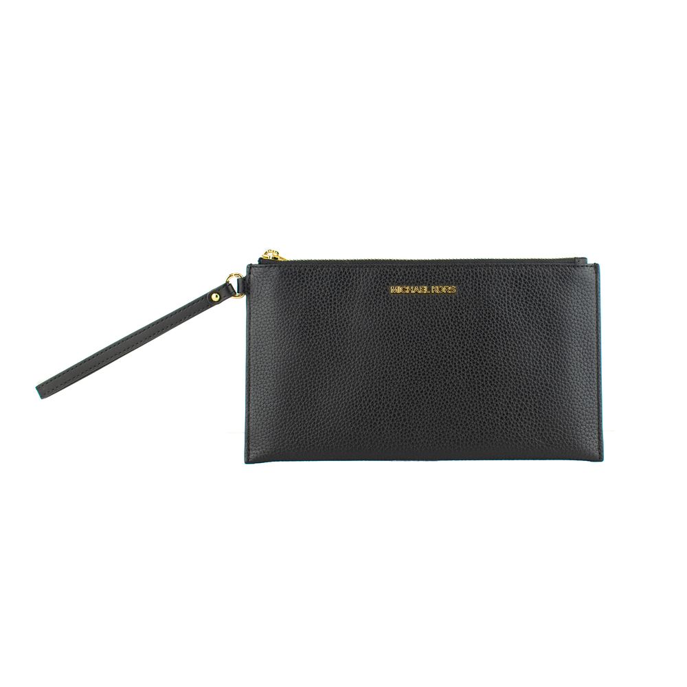 Michael Kors Jet Set Travel clutch in zwart leer